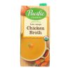 Pacific Natural Foods Chicken Broth - Free Range - Case Of 12 - 32 Fl Oz.