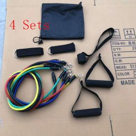 Pull Rope Elastic Rope Strength Training Set (option: Rally-4 sets)