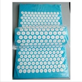 Acupuncture Yoga Cushion Massage Cushion and Pillow (option: Sky Blue-Circular)
