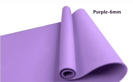 Super Soft  EVA Fitness Composite Mat Yoga Mat 4mm 6mm (option: Purple6mm)