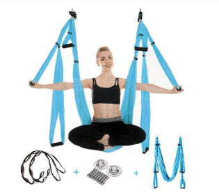 Anti Gravity Yoga Hammock (option: Light blue set)