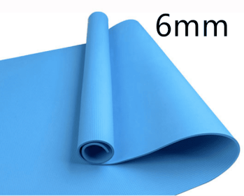 Super Soft  EVA Fitness Composite Mat Yoga Mat 4mm 6mm (option: Blue6mm)