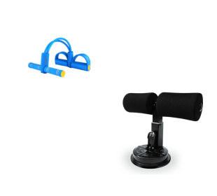 Sit Up Bar Trainer (option: Blue set)