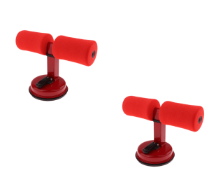 Sit Up Bar Trainer (option: Red 2pcs)