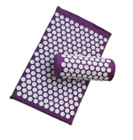 Acupuncture Yoga Cushion Massage Cushion and Pillow (option: Lavender-Lotus)