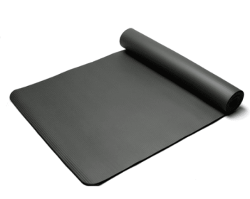Eco-friendly NBR Yoga Mat (option: Black-183x61)