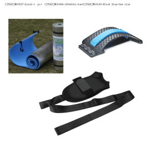 Yoga Ligament Stretching Belt Foot Drop Stroke Hemiplegia Rehabilitation Strap Leg Training Foot Ankle Joint Correction Braces (option: Black-Set C)