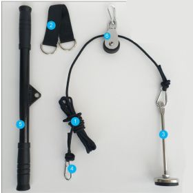 Pull Rope Down Pressure Comprehensive Training Device Pull Rope Fitness Equipment Material (option: Set 1)