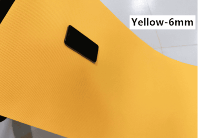 Super Soft  EVA Fitness Composite Mat Yoga Mat 4mm 6mm (option: Yellow6mm)