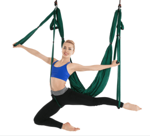 Anti Gravity Yoga Hammock (option: Dark green)