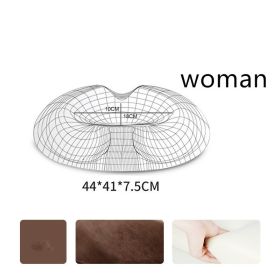 Seat Cushion Pillow for Office Memory Foam (option: Coffee-Crystal-Woman)