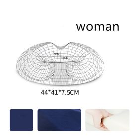 Seat Cushion Pillow for Office Memory Foam (option: Navy Blue-Crystal-Woman)