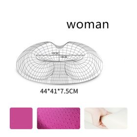 Seat Cushion Pillow for Office Memory Foam (option: Rose Red-Velvet-Woman)