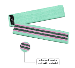 Resistance Band Elastic Hip Circle Fitness Squat Resistance Buttocks Circle Yoga (option: Light Green-M-Q1pc)