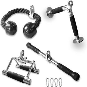 Multi-functional Fitness Handlebars, 4-piece Set Of Adjustable Pull-down Squat Racks For Home Use (option: 4piece gym kit)