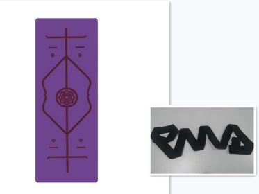 Non Slip TPE Yoga Mat Position Line Beginner (option: Purple set)