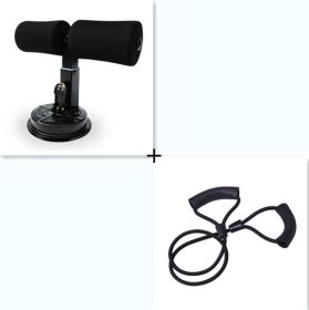 Sit Up Bar Trainer (option: Black Elastic rope)