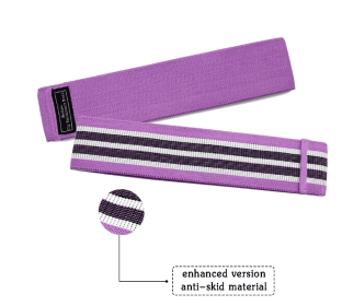 Resistance Band Elastic Hip Circle Fitness Squat Resistance Buttocks Circle Yoga (option: Purple-L-Q1pc)
