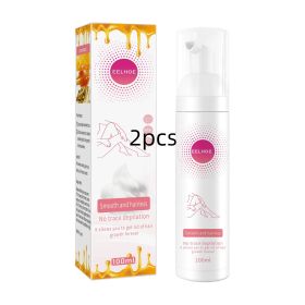 30ml 100ml Hair Removal Spray Depilatory Armpit Hair And Legs Hair Foam Mousse And Removal Is Gentle Hair Cream Spray Non-irritating (option: 100ml-2pcs)
