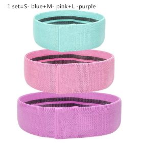 Resistance Band Elastic Hip Circle Fitness Squat Resistance Buttocks Circle Yoga (option: Mixed-SML-1 Set)