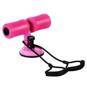 Sit Up Bar Trainer (option: Rose red Elastic rope)